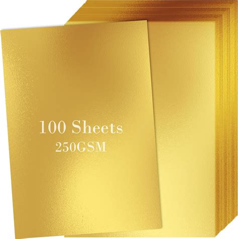 100 sheets metallic black cardstock|100 Sheets Metallic Black Cardstock Paper Bulk, Gold Paper Foil .